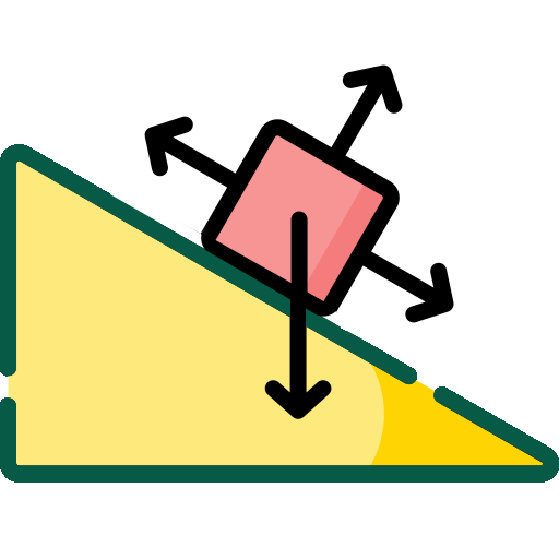 Low Friction Coefficient Icon